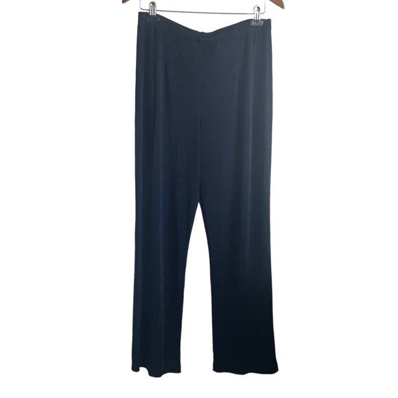 Chicos Travelers Women Pants L Elastic Waist Slinky Stretch Office Vacay Cruise - Picture 3 of 8